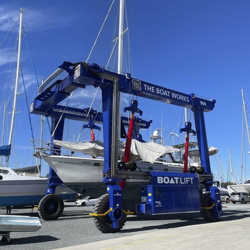 Travel lift controllato a distanza - BL90TLA-90°DSC - BOAT LIFT - regolabile in larghezza / di sollevamento / allungabile