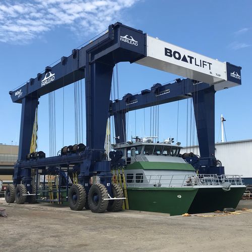 Travel lift controllato a distanza - BL500TL-90° - BOAT LIFT - quattro ruote motrici / a ruote indipendenti / per carichi pesanti