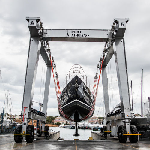 Travel lift controllato a distanza - BL320TL-90°RC - BOAT LIFT - a ruote indipendenti / per carichi pesanti / di sollevamento