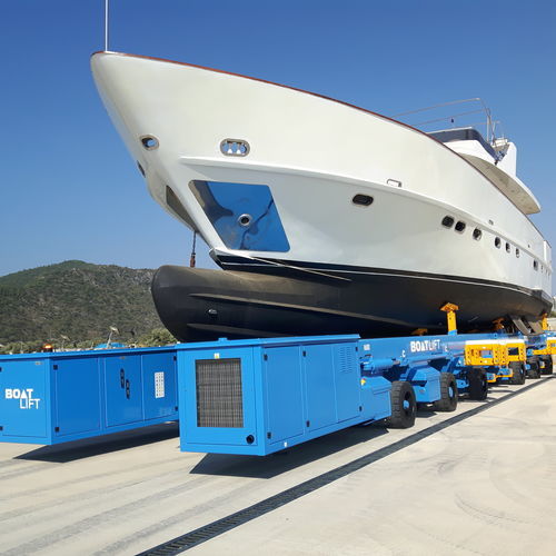 Carrello di movimentazione pesante - BL200M-90° - BOAT LIFT - per barca / per cantiere navale / tandem