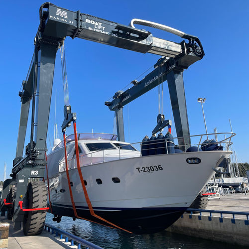 Travel lift a larghezza variabile - BOAT LIFT - controllato a distanza / elettrico