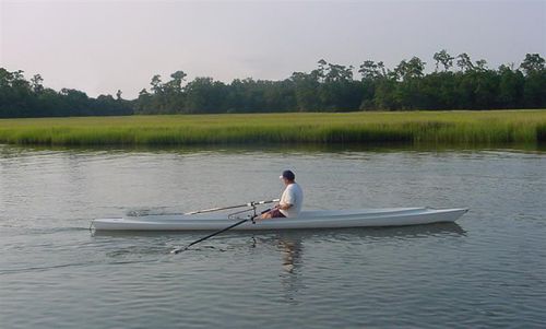 Barca da canottaggio da escursione - Long - Wing Systems - skiff