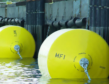 Parabordi per porto - OCEAN GUARD - Marine Fenders International - per banchina / in schiuma / Dropstitch