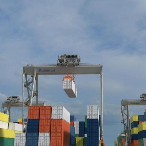 Gru di impilaggio per container automatica - Huisman