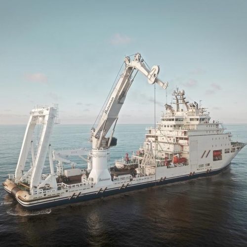 Gru per nave - KBC - Huisman - di bordo / con compensazione attiva / con braccio articolato