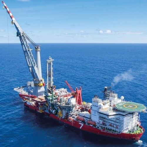 Gru per nave gru - OMC  - Huisman - per carico pesante / con braccio impennabile / carroponte sospeso