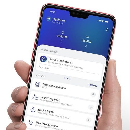 Applicazione di controllo accessi - myMarina - Marina Master Ltd - per barca / per marina