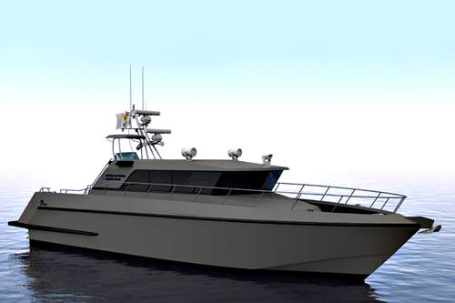 Barca professionale patrol boat - FB.17A - Estaleiros Navais de Peniche - entrobordo / in alluminio