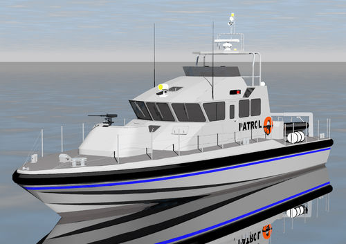 Barca professionale patrol boat - 23 - Estaleiros Navais de Peniche - entrobordo / in acciaio