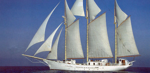 Sailing-superyacht di lusso tradizionale - BLUE CLIPPER - Karstensens Shipyard Ltd. - con poppa aperta / con bompresso / 3 alberi