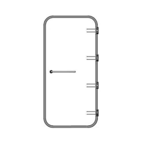 Porta per nave - WRD A3-045 - Libra-Plast AS - a tenuta stagna / in alluminio / MED