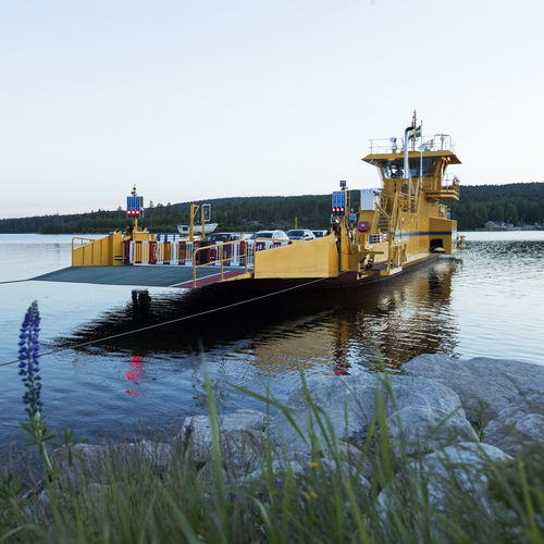 Traghetto per auto posacavi - Embla - UKI Workboat - in acciaio