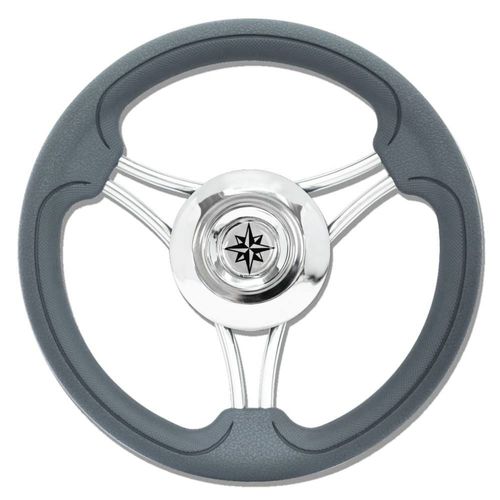 Volante per barca a motore in acciaio inossidabile - T22K series - SAVORETTI ARMANDO & C. s.n.c. - rivestito con vernice poliuretanica / racing / a sei razze
