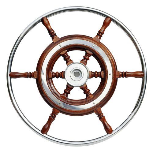 Ruota del timone per barca a vela - T3 series - SAVORETTI ARMANDO & C. s.n.c. - in mogano / tradizionale