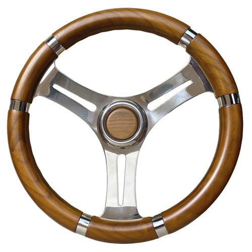 Volante per barca a motore in teak - T18L series - SAVORETTI ARMANDO & C. s.n.c. - in mogano / racing / a sei razze