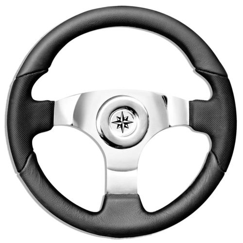 Volante per barca a motore in acciaio inossidabile - T12/35 series - SAVORETTI ARMANDO & C. s.n.c. - rivestito con vernice poliuretanica / in carbonio / rivestimento in cuoio