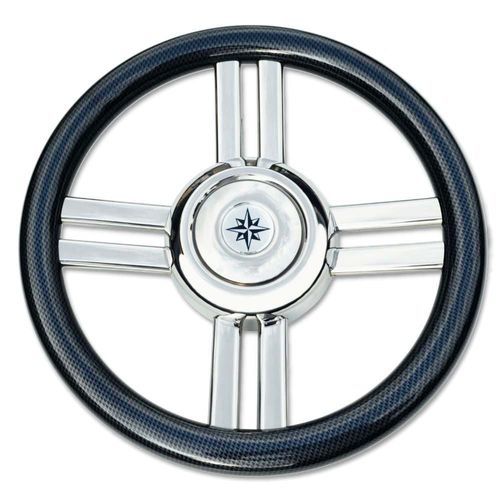 Volante per barca a motore in acciaio inossidabile - T24CF-CR series - SAVORETTI ARMANDO & C. s.n.c. - in legno / in carbonio / design