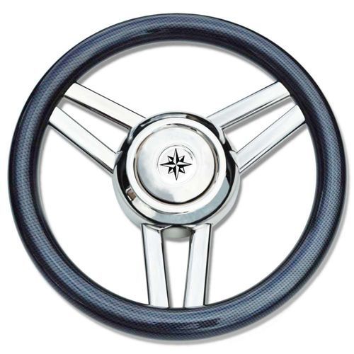 Volante per barca a motore in acciaio inossidabile - T25 - SAVORETTI ARMANDO & C. s.n.c. - in carbonio / racing / a sei razze