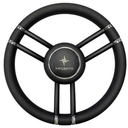 Ruota del timone per gommone - T27 GHOST - SAVORETTI ARMANDO & C. s.n.c. - per barca a motore / marina / in alluminio