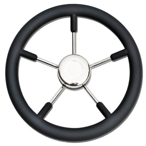 Volante per barca a motore rivestito con vernice poliuretanica - T9 series - SAVORETTI ARMANDO & C. s.n.c. - in acciaio inossidabile / in alluminio / in mogano