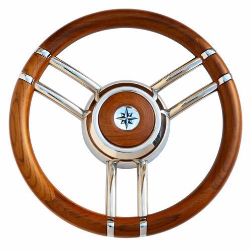 Volante per barca a motore in legno - T27LTE-LMO series - SAVORETTI ARMANDO & C. s.n.c. - in teak / in mogano / tradizionale