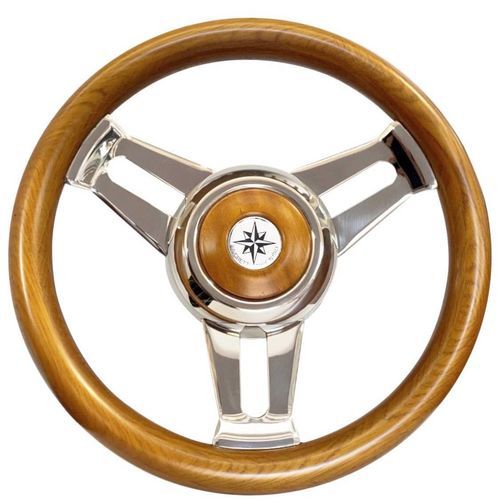 Volante per barca a motore in teak - T30 series - SAVORETTI ARMANDO & C. s.n.c. - in mogano / classico / a sei razze