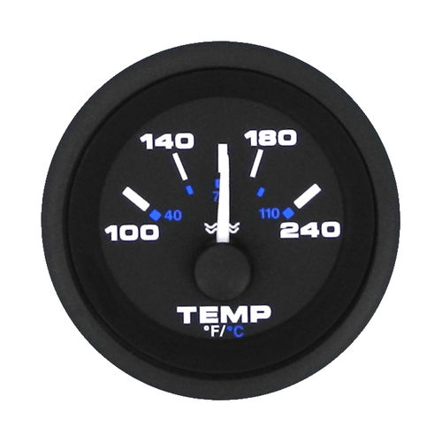 Indicatore per barca - Black Premier - Veethree Electronics and Marine LLC - di temperatura d'acqua / analogico / per motore