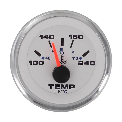 Indicatore per barca - White Premier - Veethree Electronics and Marine LLC - di temperatura d'acqua / analogico / per motore