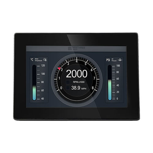 Display per barca - T5 UEM - Veethree Electronics and Marine LLC - di velocità / di profondità / di livello