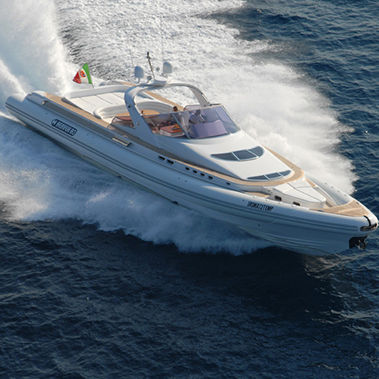 Gommone entrobordo - 80 OPEN - Heaven Gommoni - quadrimotore / semirigido / con console centrale