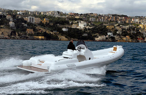 Gommone entrobordo - 28 OPEN EFB - Heaven Gommoni - bimotore / semirigido / con console centrale