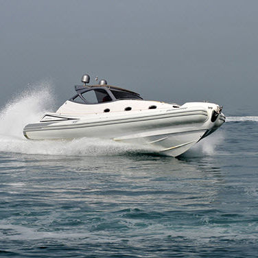 Gommone entrobordo - 42 CRUISER - Heaven Gommoni - bimotore / semirigido / con cockpit chiuso