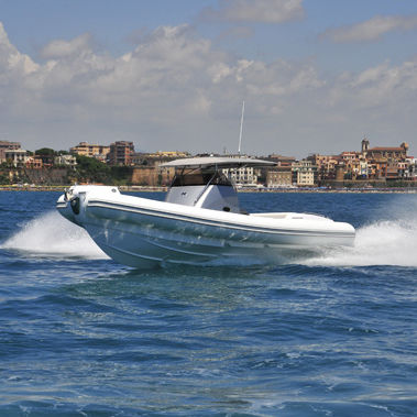 Gommone entrobordo - 42 OPEN - Heaven Gommoni - bimotore / semirigido / con console centrale