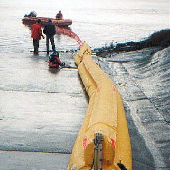 Barriera antinquinamento - Canflex - galleggiante / per zone soggette a variazioni di marea