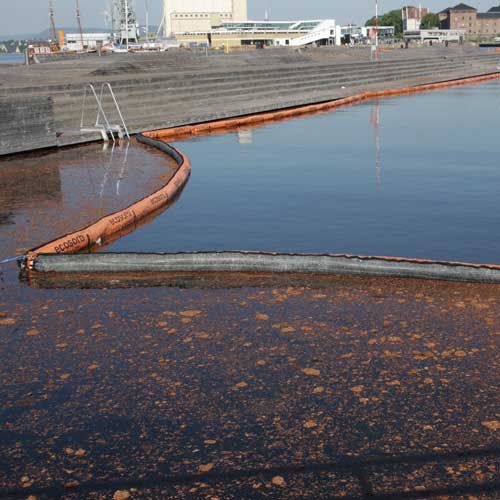 Barriera di contenimento - ECOSORB® SKIRTED - Markleen Terra - assorbente / per porto