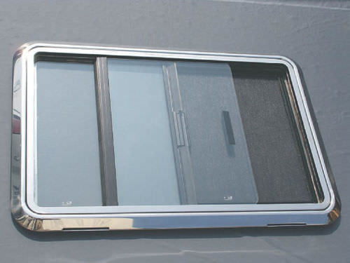 Finestra rettangolare - STAINLESS STEEL BOAT WINDOW - MAN SHIP machinery & Hardware co. - per barca / scorrevole / su misura