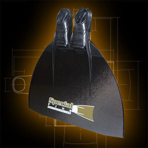Monopinna per apnea - Specialfins Ltd. - in carbonio / a scarpetta