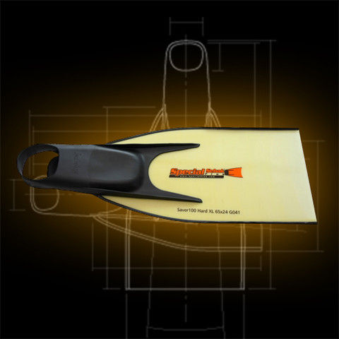 Pinne da immersione - Saver 100  - Specialfins Ltd. - in gomma / in fibra di vetro / a scarpetta