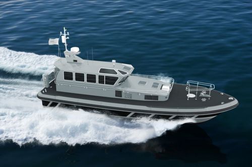 Barca professionale patrol boat - 16m - HolyHead Marine Services - pilotina / entrobordo a idrogetto / GRP