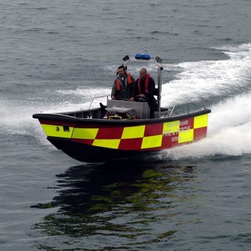 Barca professionale barca di salvataggio - 6.4m - HolyHead Marine Services - motobarcapompa / entrobordo a idrogetto / diesel