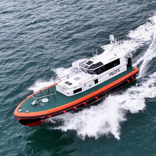 Barca professionale pilotina - 16m - HolyHead Marine Services - entrobordo / GRP / LR
