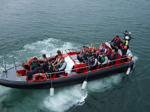 Barca professionale barca per trasporto passeggeri - FTB - HolyHead Marine Services - entrobordo / in alluminio / gommone semirigido