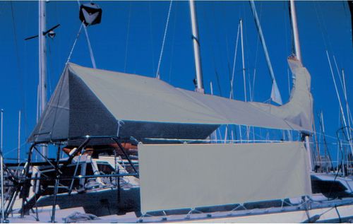 Cagnaro parasole per barca a vela - G95040 - AD NAUTIC - per cabina di pilotaggio / con struttura in acciaio inossidabile / in poliestere