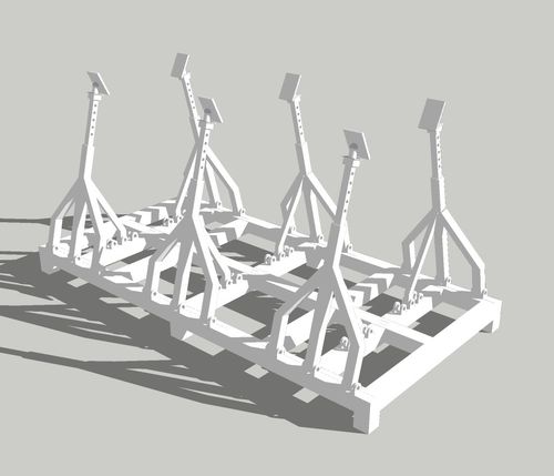Invaso per barca a vela - SB-03 - Yachtgarage - regolabile / mobile / per trasporto pesante