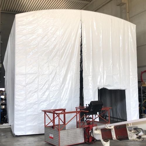 Cabina di sabbiatura per cantiere navale - A.U.A. series - Yachtgarage