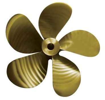 Elica per barca da pesca professionale - ERIS PROPELLERS - a passo fisso / in linea d'asse / 5 pale