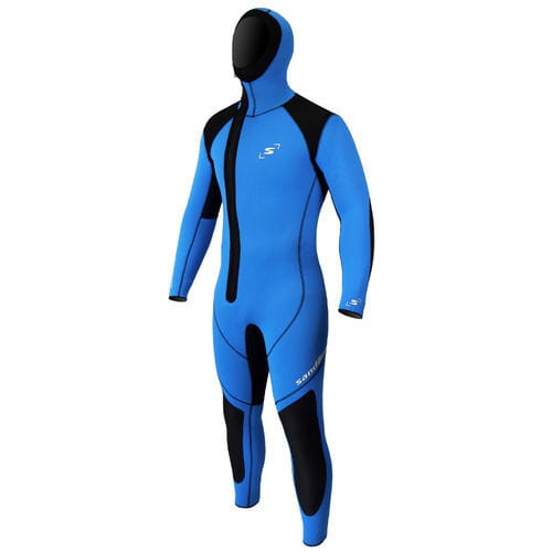 Muta neoprene per sport nautici - SAN-PTOP1132F-BLUE - Sandiline - con cappuccio / integrale / a maniche lunghe