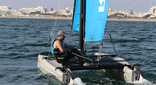 Catamarano sportivo da turismo - CAT14 - RS Sailing France - multiplo / con trapezio singolo
