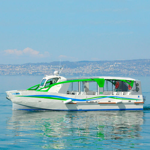 Barca professionale barca per trasporto passeggeri - H32 : 14m L'AGRION - ODC MARINE - entrobordo / elettrica / in alluminio