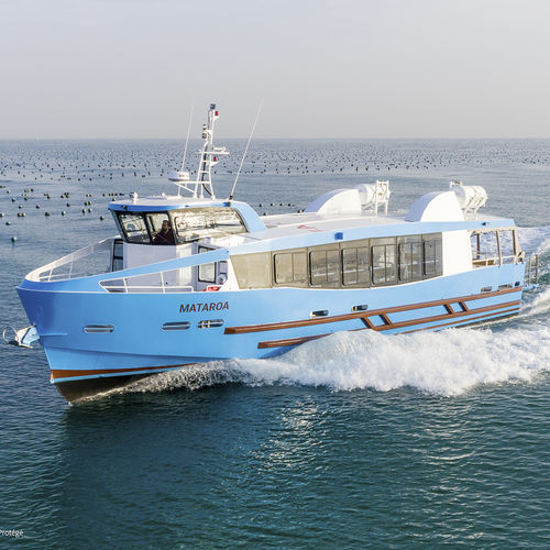 Barca professionale barca per trasporto passeggeri - H71 : 18m MATAROA - ODC MARINE - entrobordo / ibrida diesel-elettrica / in alluminio